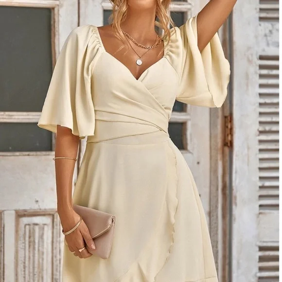 white christmas dresses Elegant Ivory One-Shoulder Long-Sleeve Sheath Prom Dresses with Sequins
